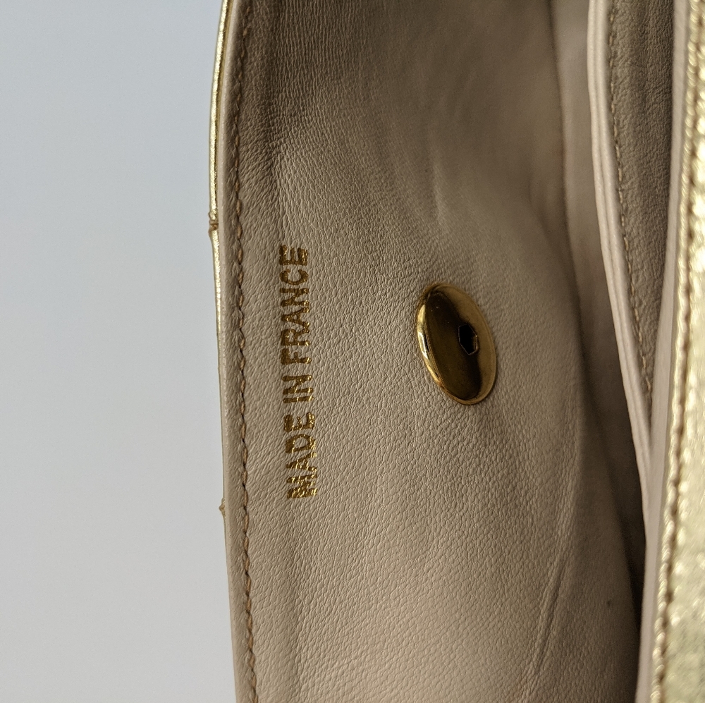 Chanel Metallic 24k Gold Chain Mini Flap Bag - Picture 12 of 14
